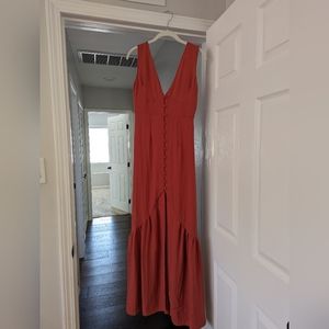 Lulu's dusty red maxi